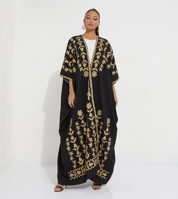 golden EmbroideRed bisht