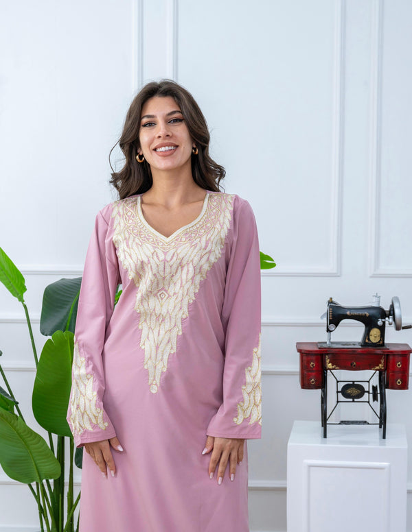 Embroidered Crepe Jalabiya