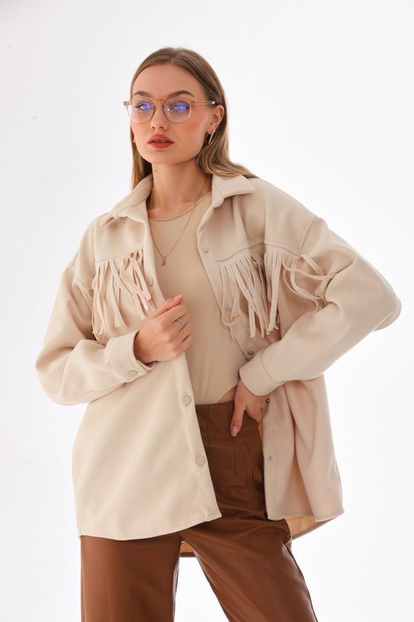 Fringe chest Gogh jacket
