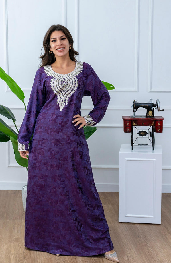 Elegant Embroidered Jalabiya