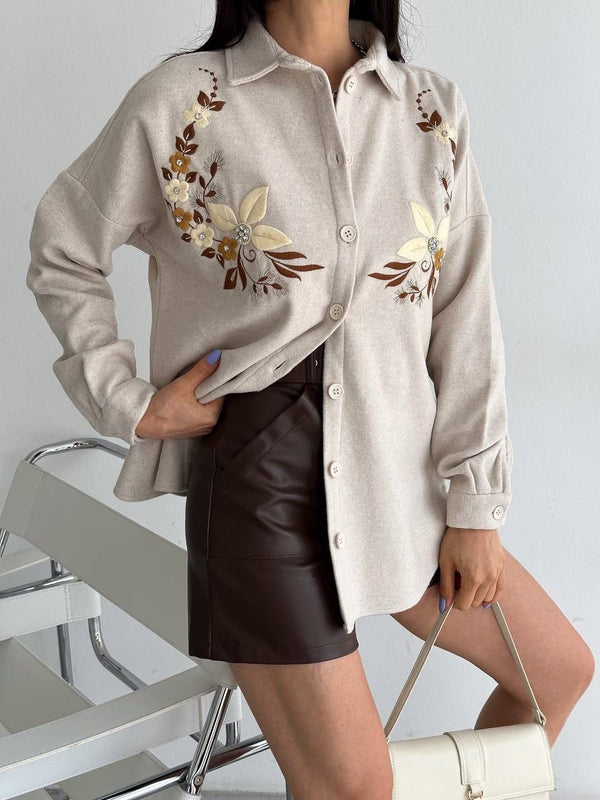 Floral chest gogh shirt
