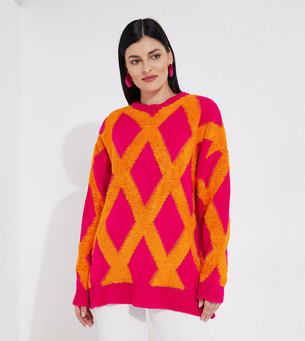 Rhombus triko sweater