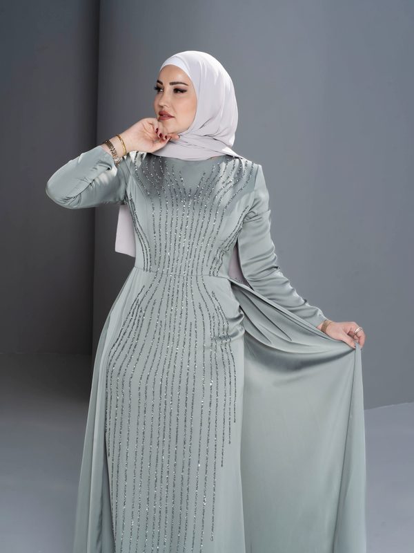 Starlight Silhouette Glitter-Line Dress