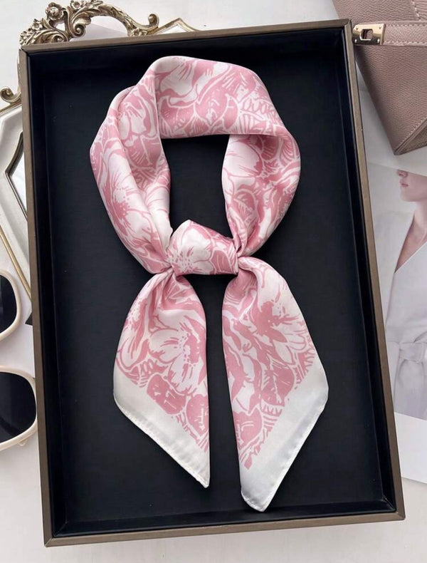 Pink Floral scarf