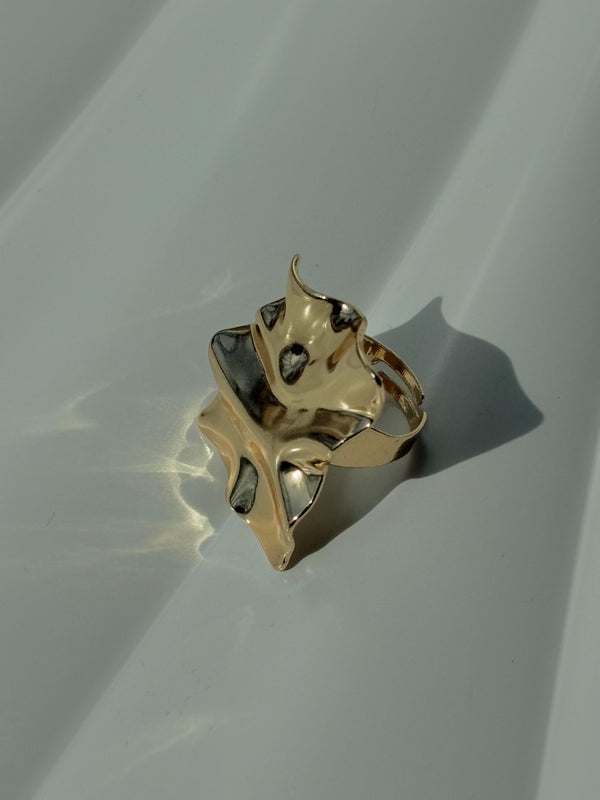 Golden Flame Ring