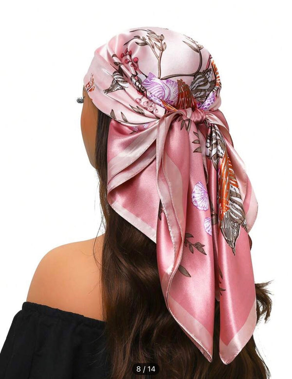 Elegant Artistic Satin Scarf