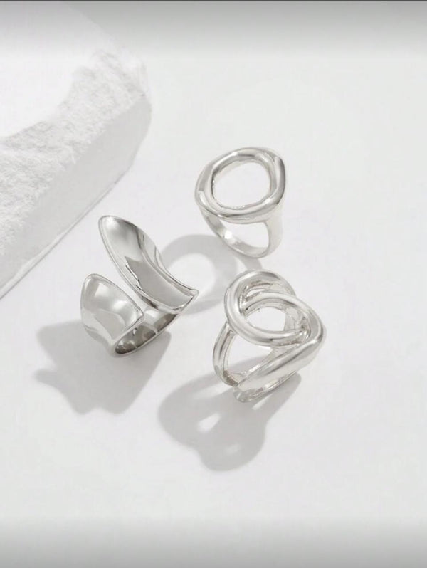 Organic Silver Rings