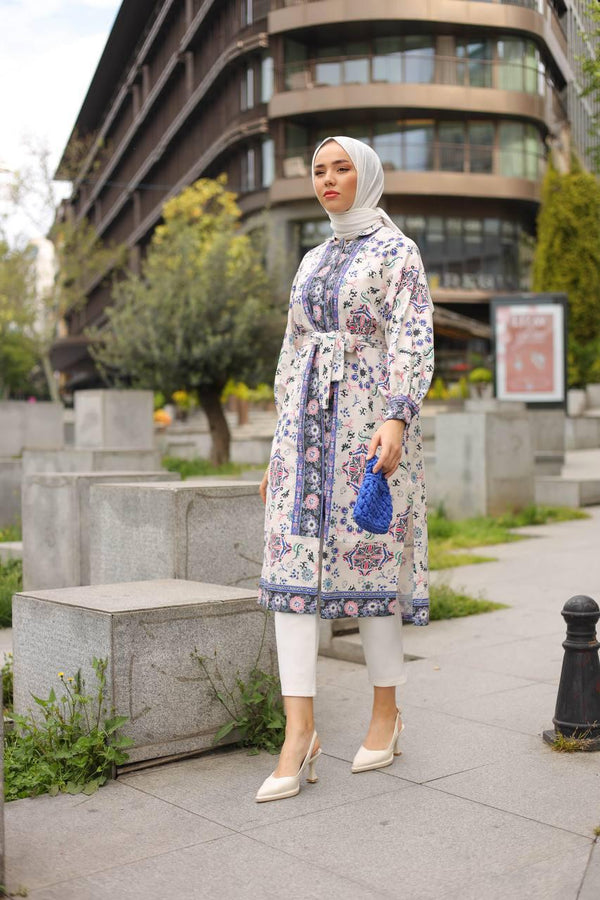 long embroidery kimono