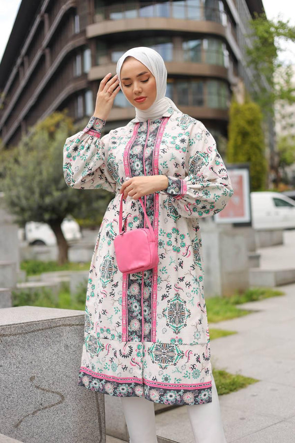 long embroidery kimono