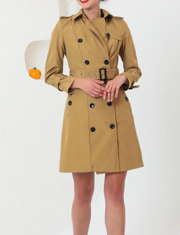 Classic Double-Breasted Trench Coat