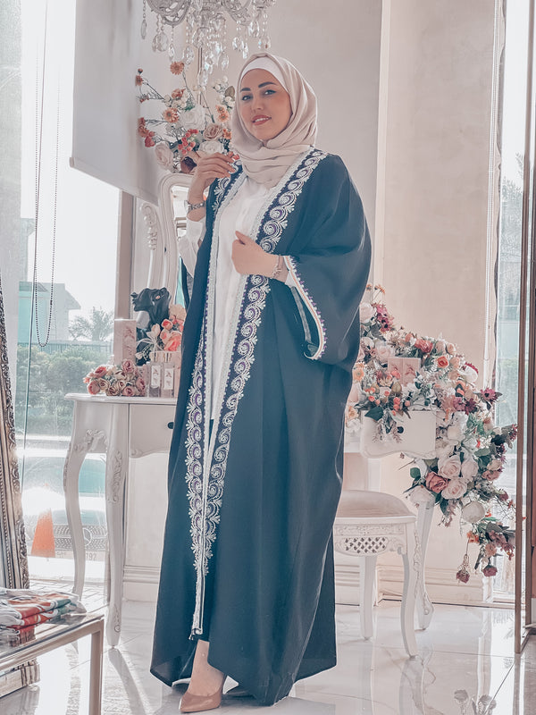hand made embroideRed Black bisht