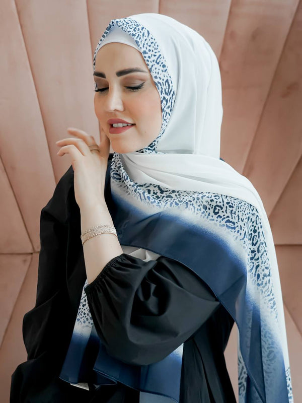 Tiger printed contour  hijab