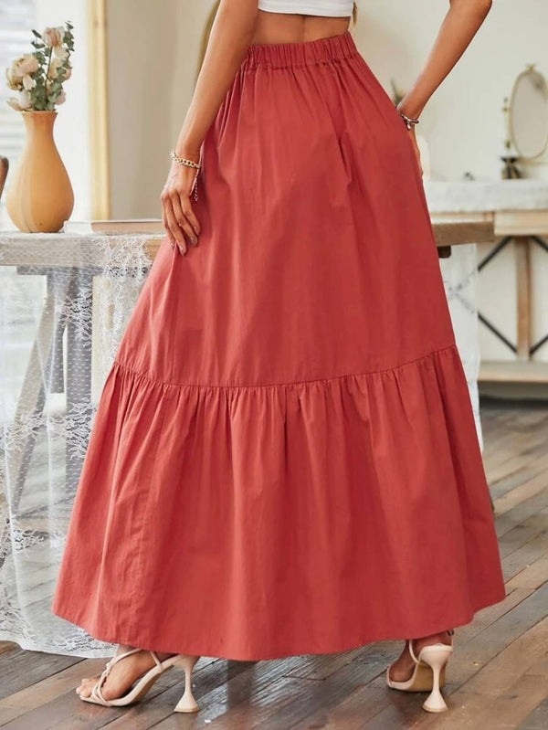 Pearl ruffle skirt